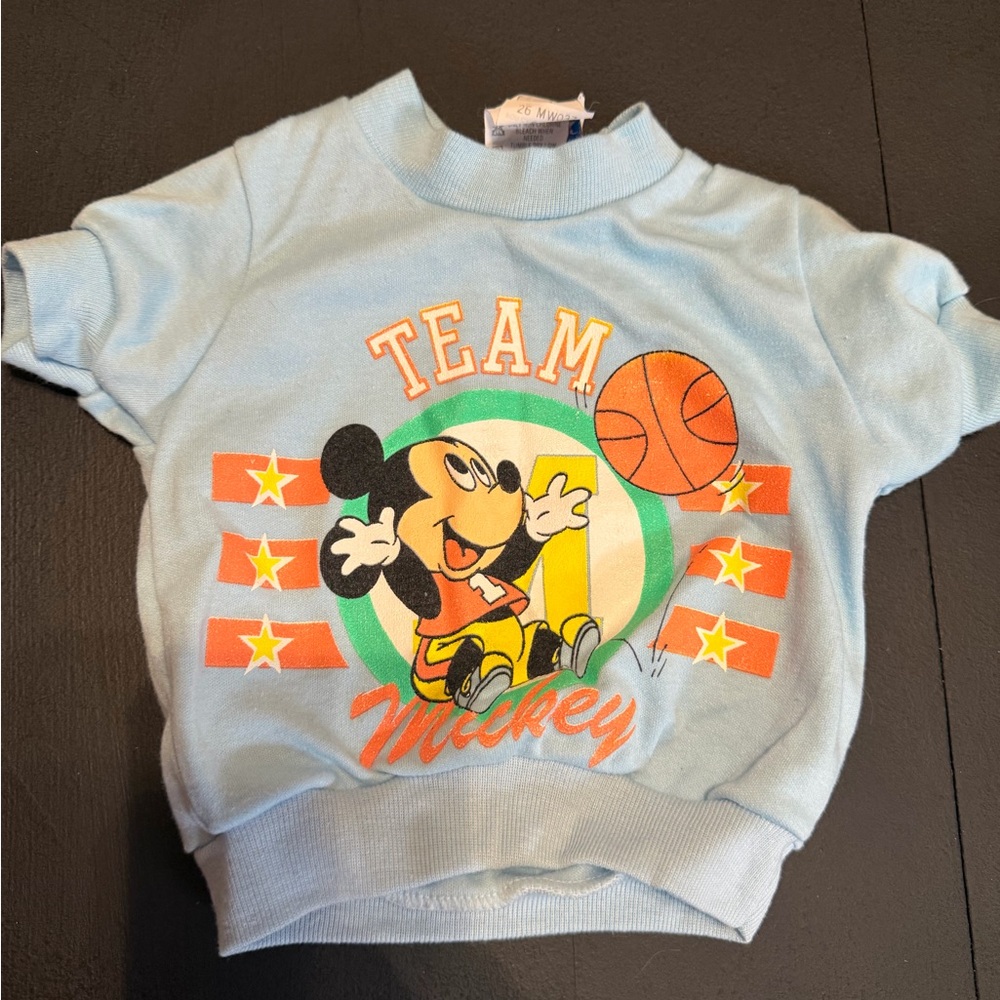 Disney Team Mickey Light Blue Kids T-Shirt